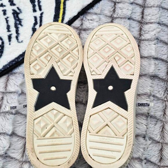 DIOR SNEAKER Walk'N Dior sneaker White canvas cotton size EU 37.5 US 7 - Picture 6 of 7